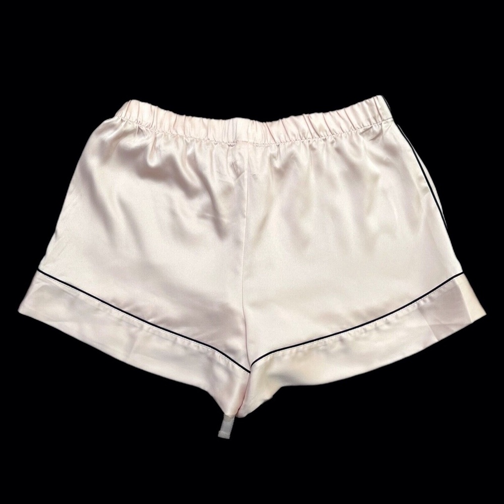 Victoria's Secret Very Sexy Pajama Satin Sleep Shorts Shortie Panty XS Beige - Picture 2 of 2